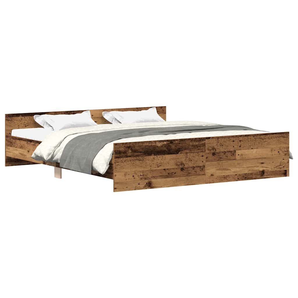 Giroletto senza Materasso Legno Antico 180x200 cm in Truciolato | homemem39