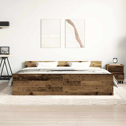 Giroletto senza Materasso Legno Antico 180x200 cm in Truciolato | homemem39