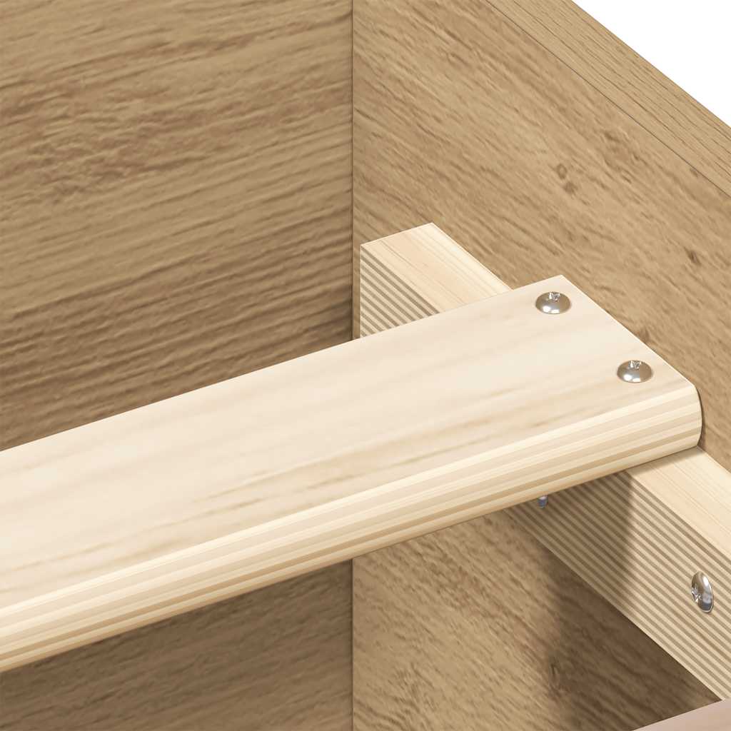 Giroletto senza Materasso Rovere Artigianale 135x190cm - homemem39