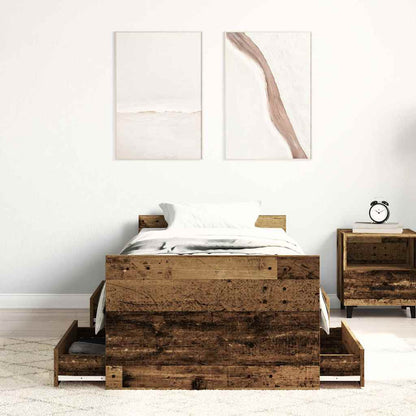 Giroletto senza Materasso Legno Antico 100x200cm in Truciolato | homemem39
