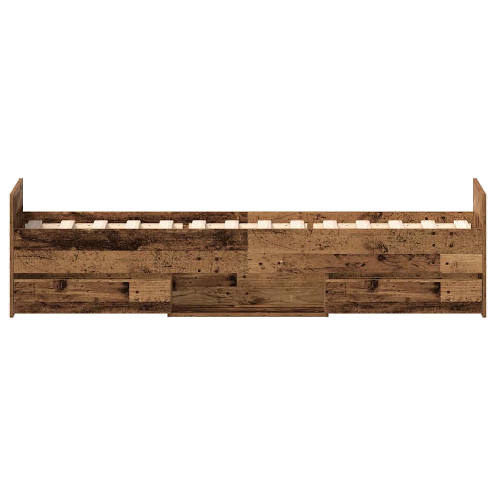 Giroletto senza Materasso Legno Antico 100x200cm in Truciolato | homemem39