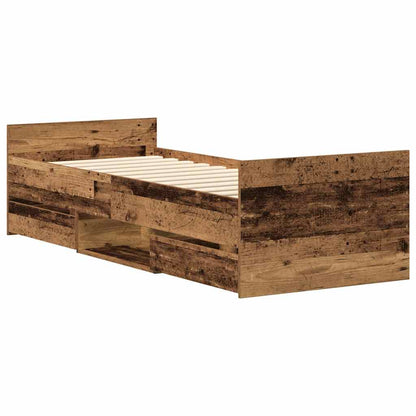 Giroletto senza Materasso Legno Antico 100x200cm in Truciolato | homemem39
