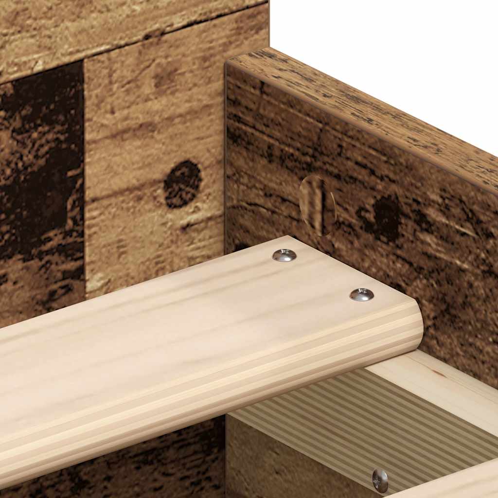 Giroletto senza Materasso Legno Antico 100x200cm in Truciolato | homemem39