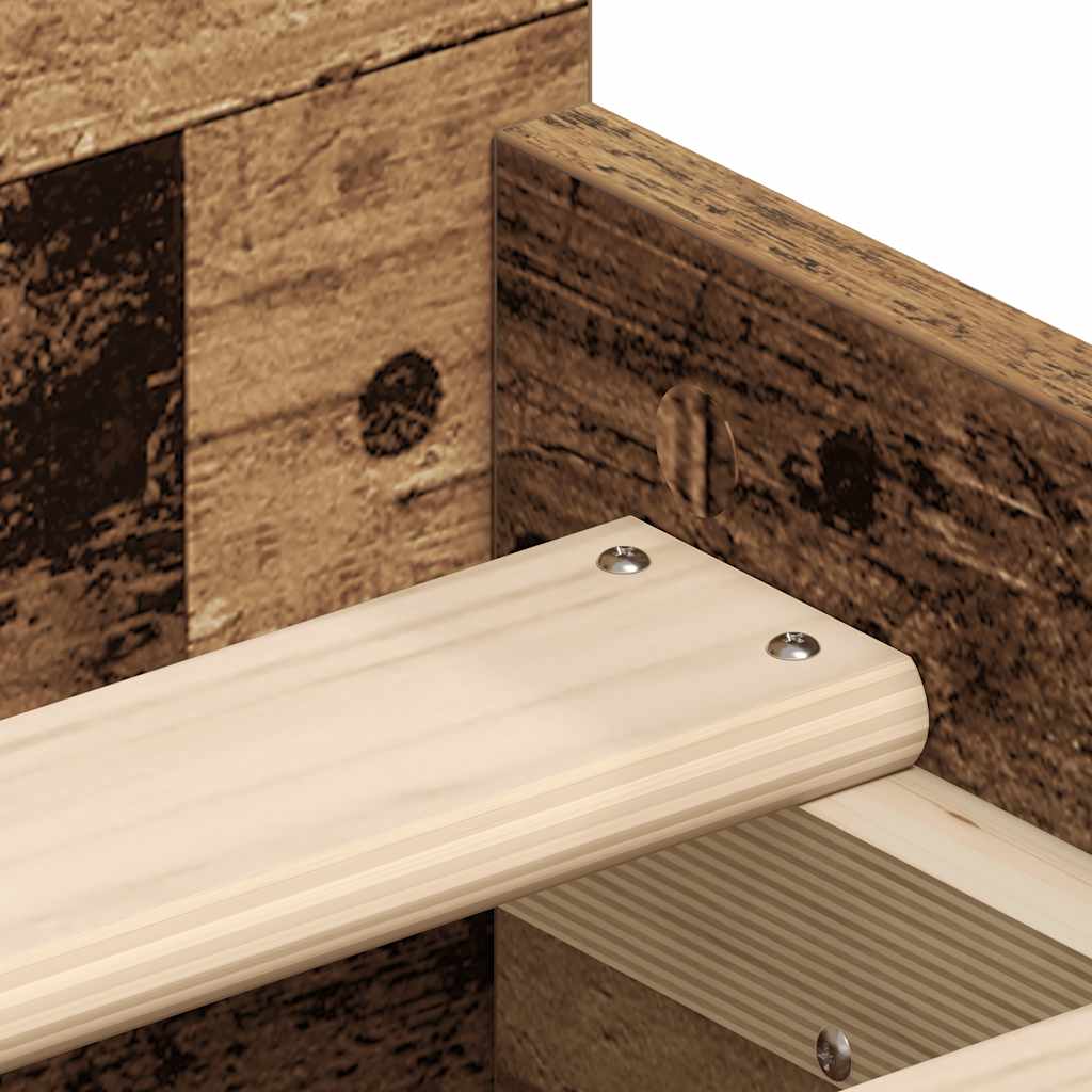 Giroletto senza Materasso Legno Antico 90x200cm in Truciolato | homemem39