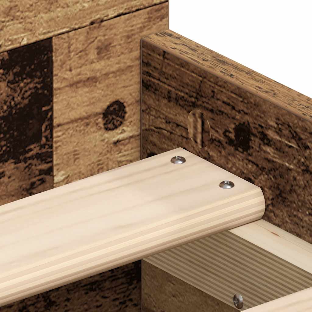 Giroletto senza Materasso Legno Antico 90x190cm in Truciolato