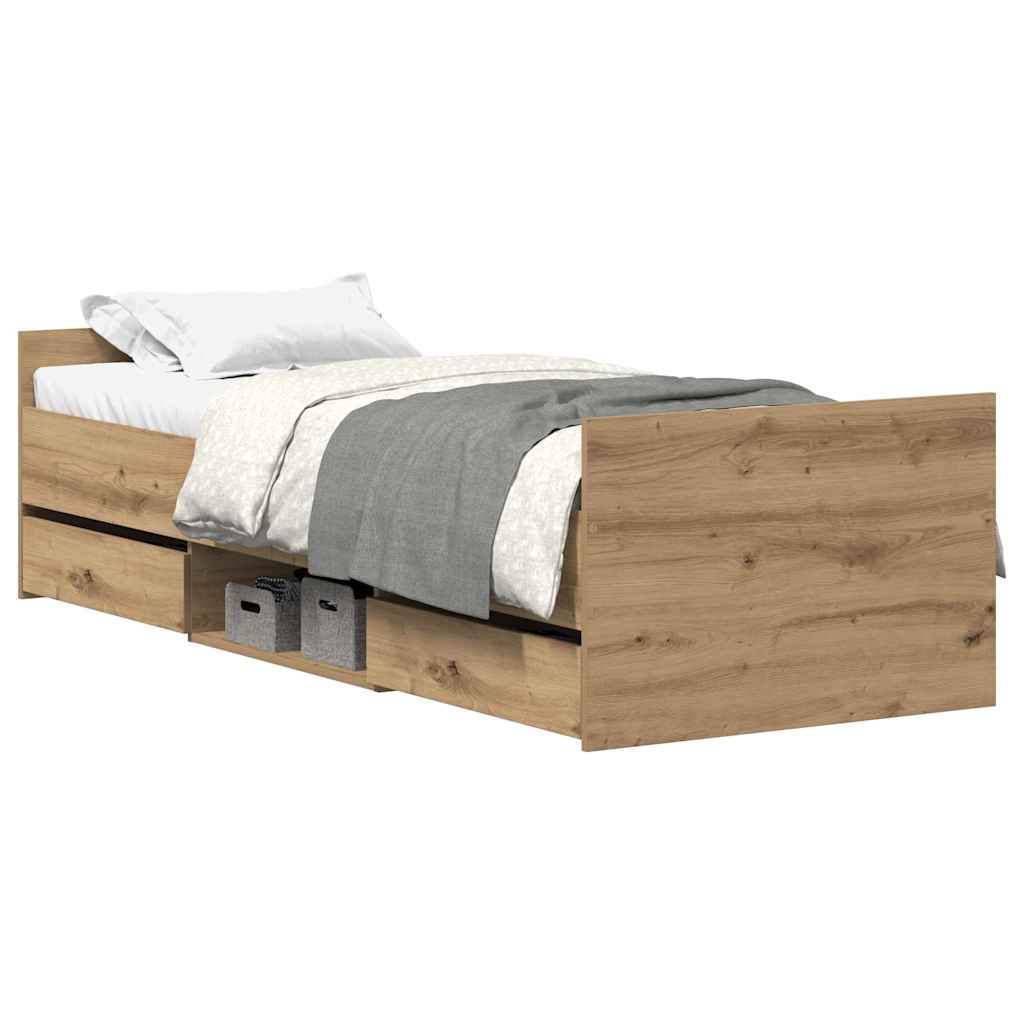 Giroletto senza Materasso Rovere Artigianale 90x190cm | homemem39