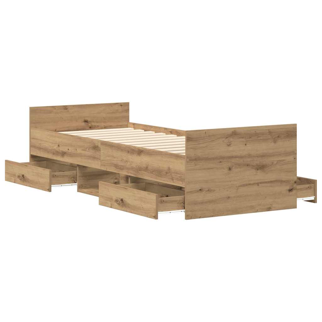 Giroletto senza Materasso Rovere Artigianale 90x190cm | homemem39