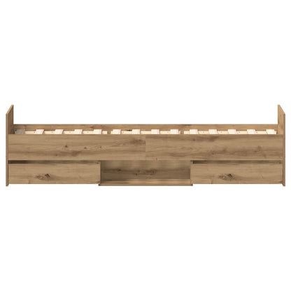 Giroletto senza Materasso Rovere Artigianale 90x190cm | homemem39