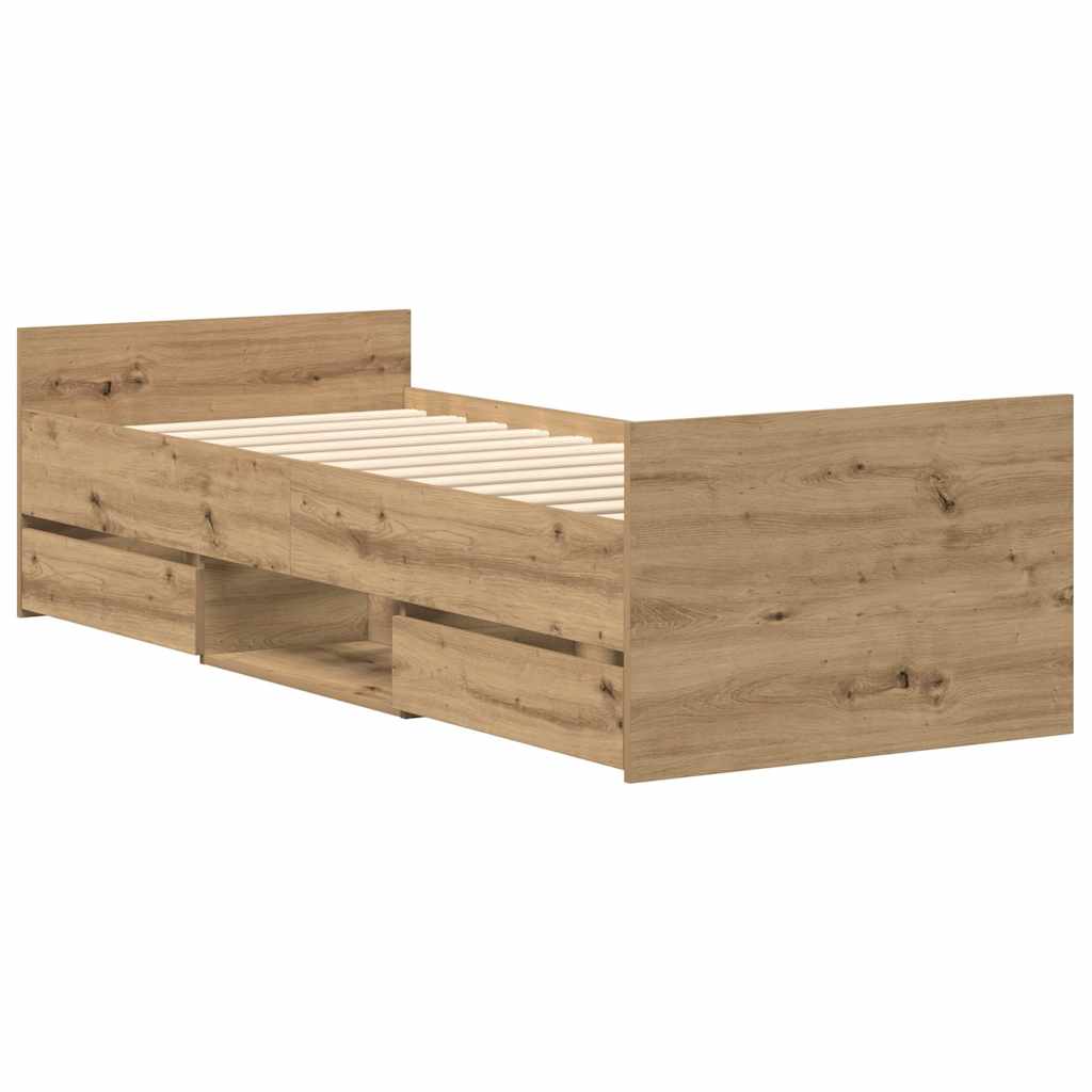 Giroletto senza Materasso Rovere Artigianale 90x190cm | homemem39