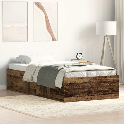 Giroletto senza Materasso Legno Antico 90x200cm in Truciolato | homemem39