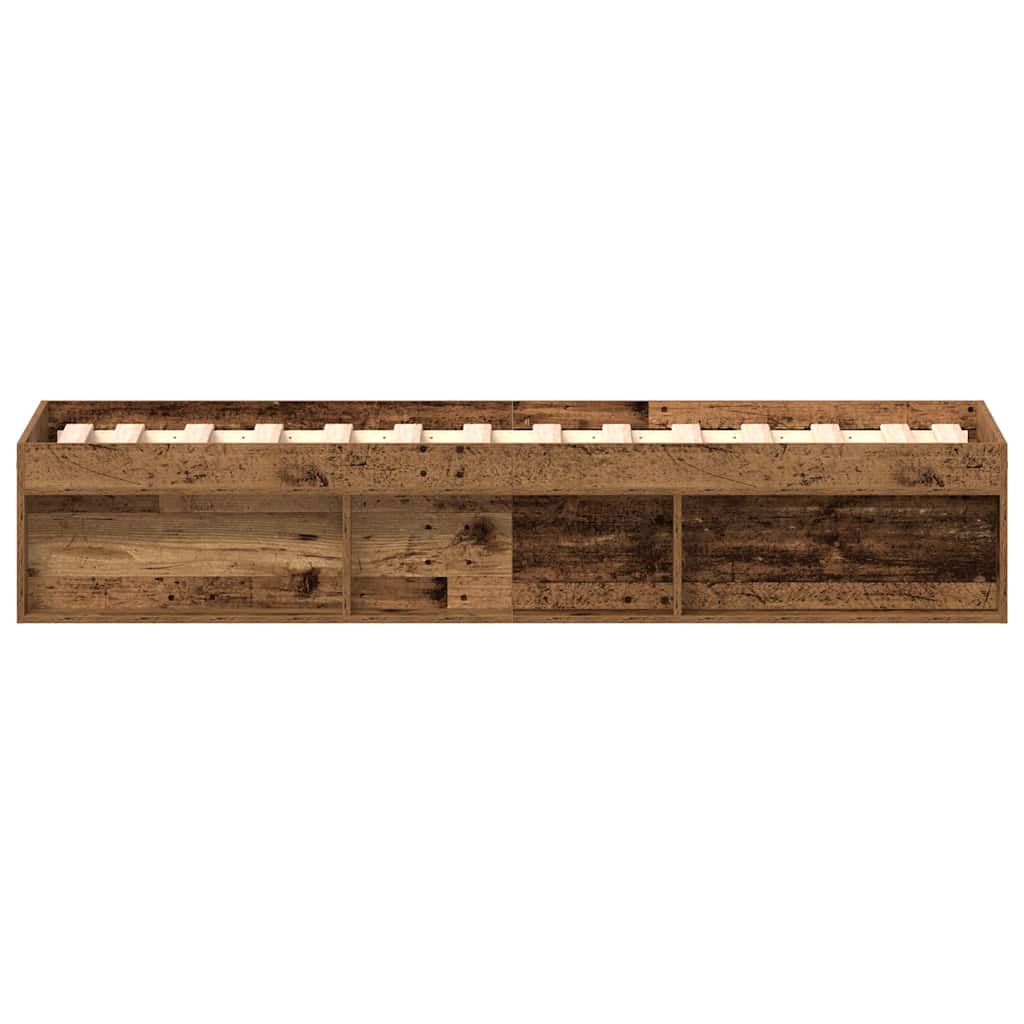 Giroletto senza Materasso Legno Antico 100x200cm in Truciolato - homemem39