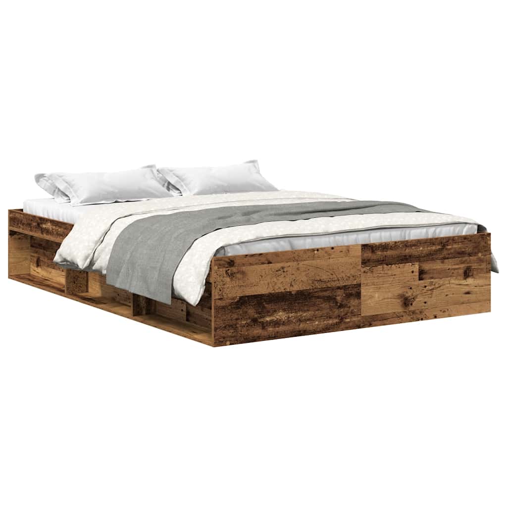 Giroletto senza Materasso Legno Antico 140x200cm in Truciolato | homemem39