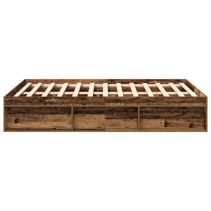 Giroletto senza Materasso Legno Antico 140x200cm in Truciolato | homemem39