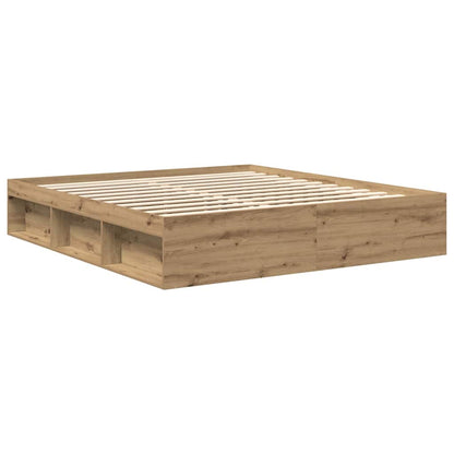 Giroletto senza Materasso Rovere Artigianale 200x200 cm | homemem39