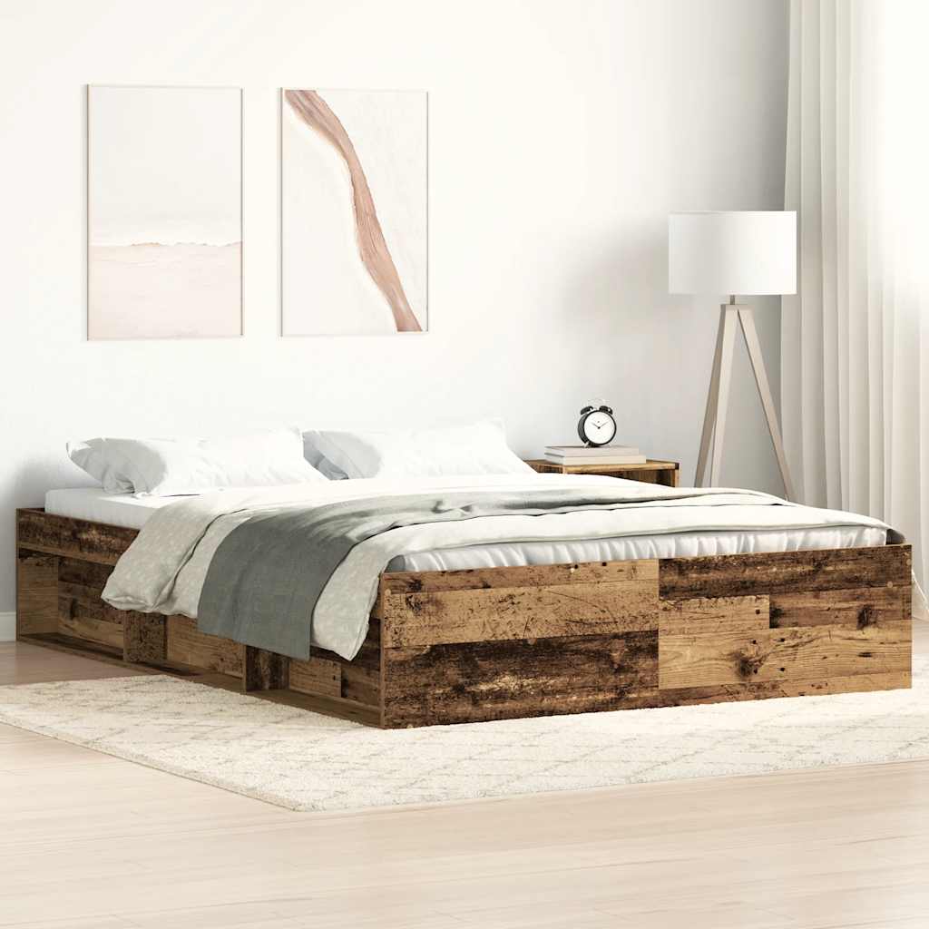 Giroletto senza Materasso Legno Antico 120x190cm in Truciolato | homemem39