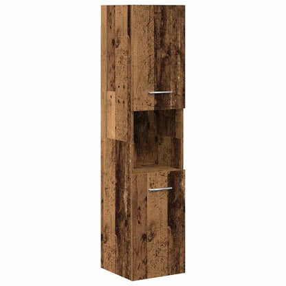 Set Mobili da Bagno 5 pz Legno Antico in Legno Multistrato