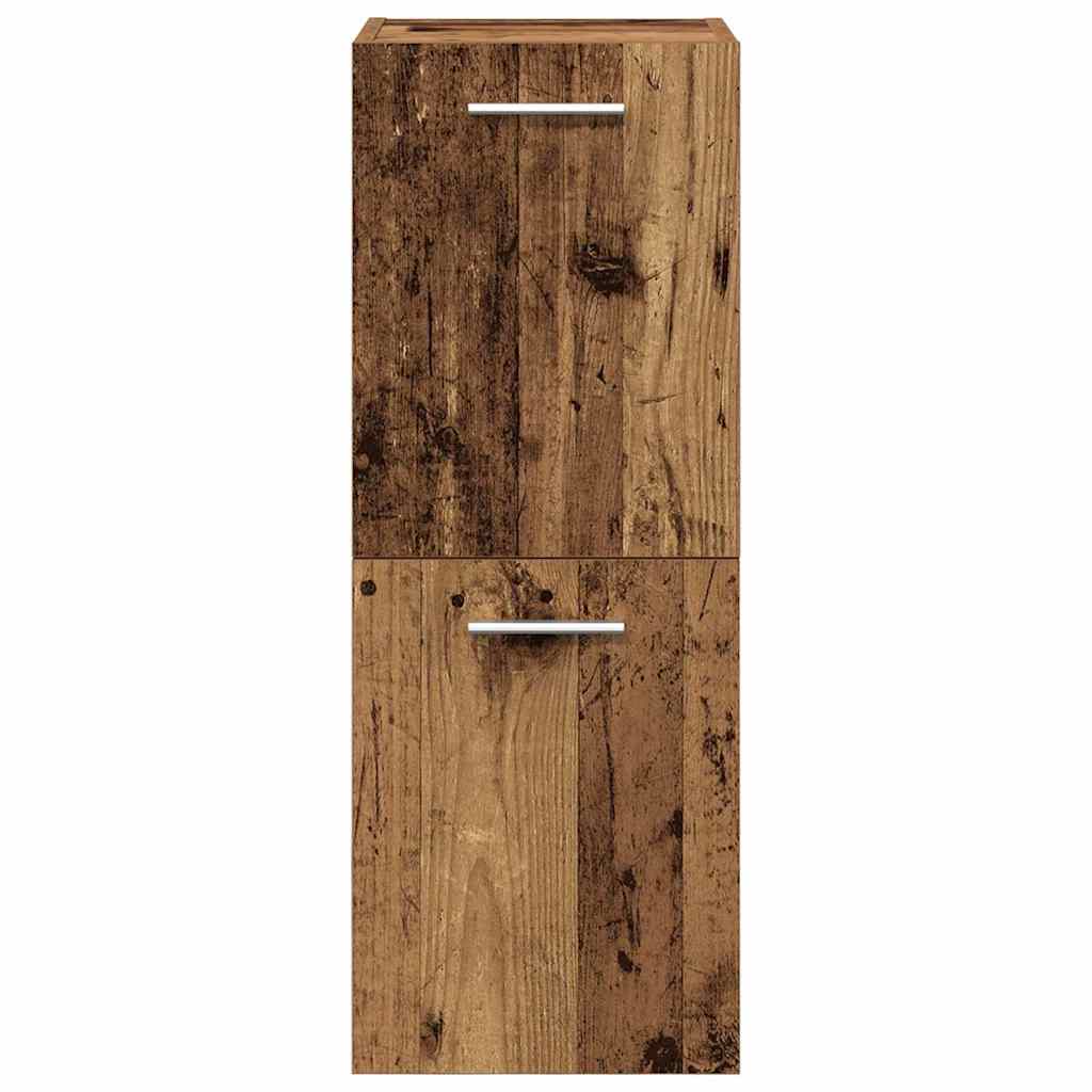 Set Mobili da Bagno 5 pz Legno Antico in Legno Multistrato