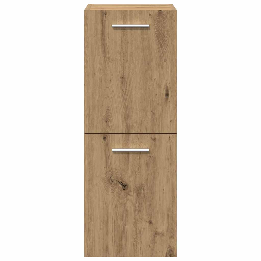 Set Mobili da Bagno 5 pz Rovere Artigianale Legno Multistrato