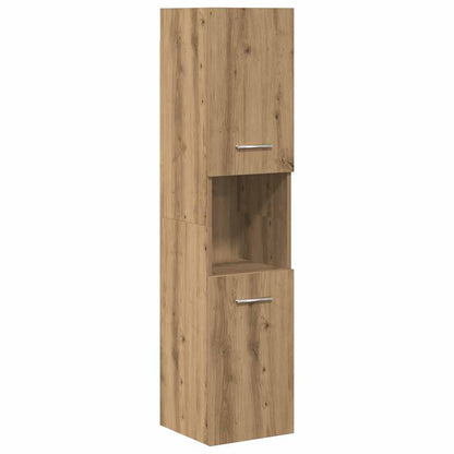 Set Mobili da Bagno 4 pz Rovere Artigianale Legno Multistrato | homemem39