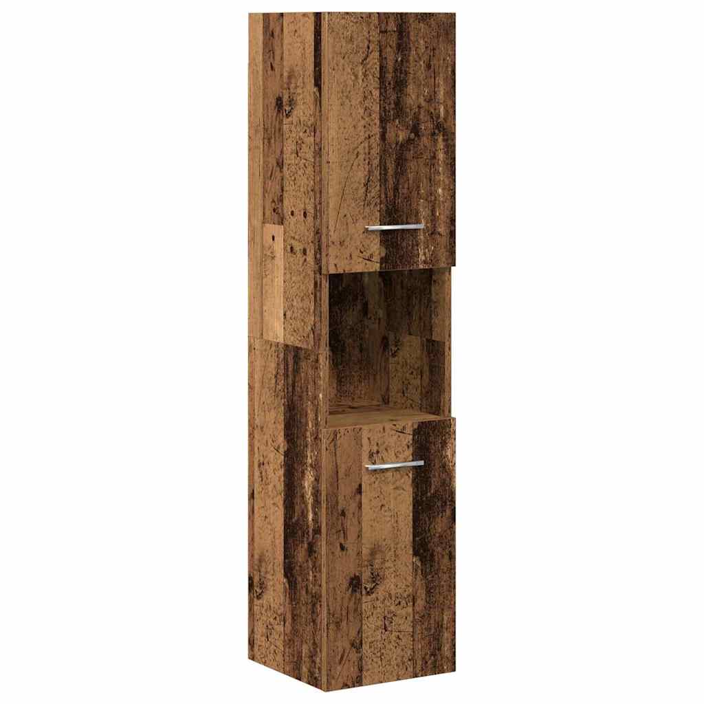 Set Mobili da Bagno 5 pz Legno Antico in Legno Multistrato