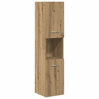 Set Mobili da Bagno 5 pz Rovere Artigianale Legno Multistrato