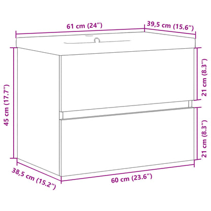 Mobile con Lavabo Integrato Legno Antico | homemem39