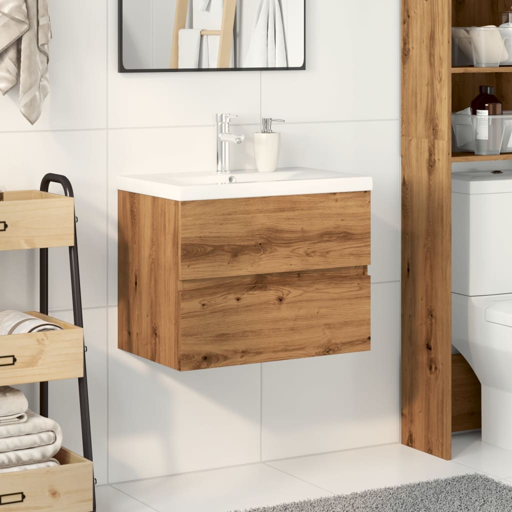Mobile con Lavabo Integrato Rovere Artigianale | homemem39