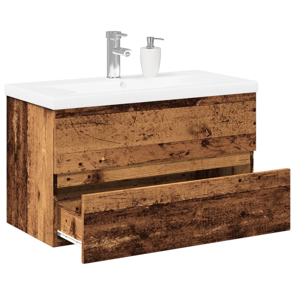 Mobile con Lavabo Integrato Legno Antico | homemem39