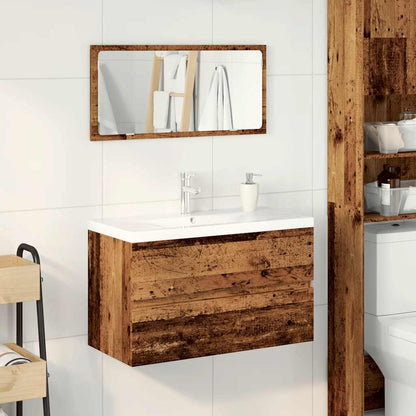 Set Mobili da Bagno Legno Antico in Legno Multistrato | homemem39