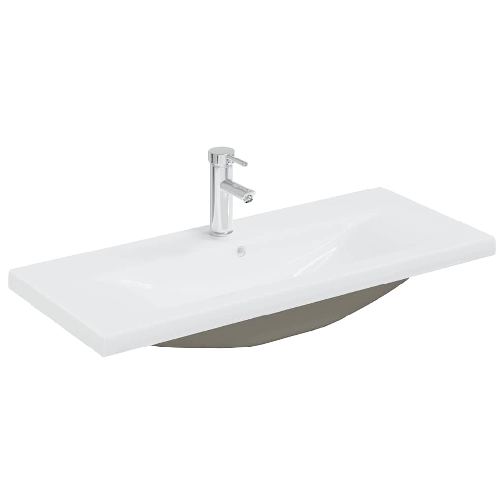 Mobile Bagno con Lavabo Integrato&Rubinetto Rovere Artigianale | homemem39