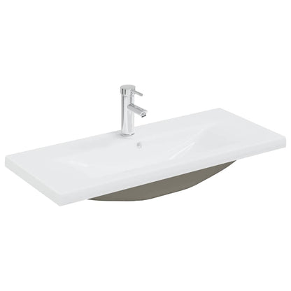 Mobile Bagno con Lavabo Integrato&Rubinetto Rovere Artigianale | homemem39