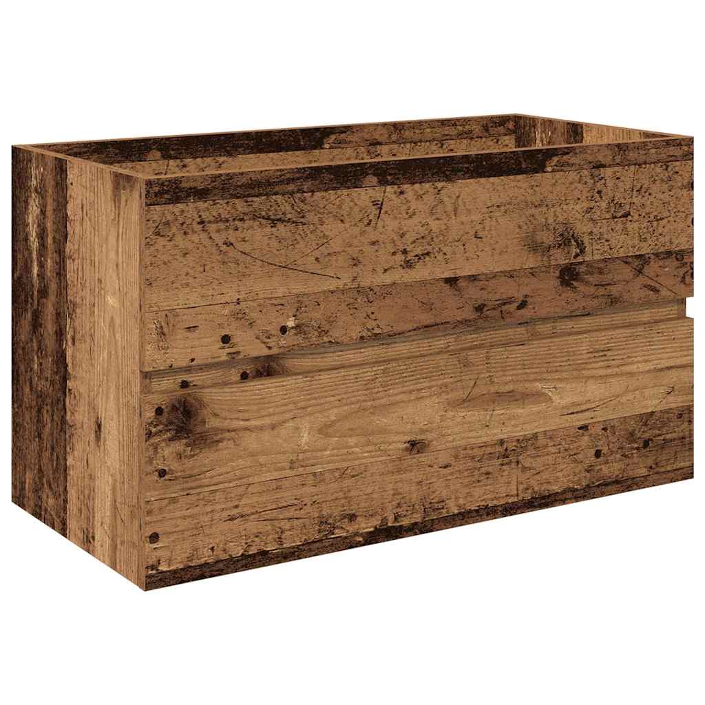 Set Mobili da Bagno 3 pz Legno Antico in Legno Multistrato | homemem39