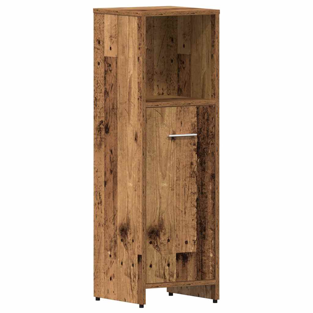 Set Mobili da Bagno 4 pz Legno Antico in Legno Multistrato | homemem39
