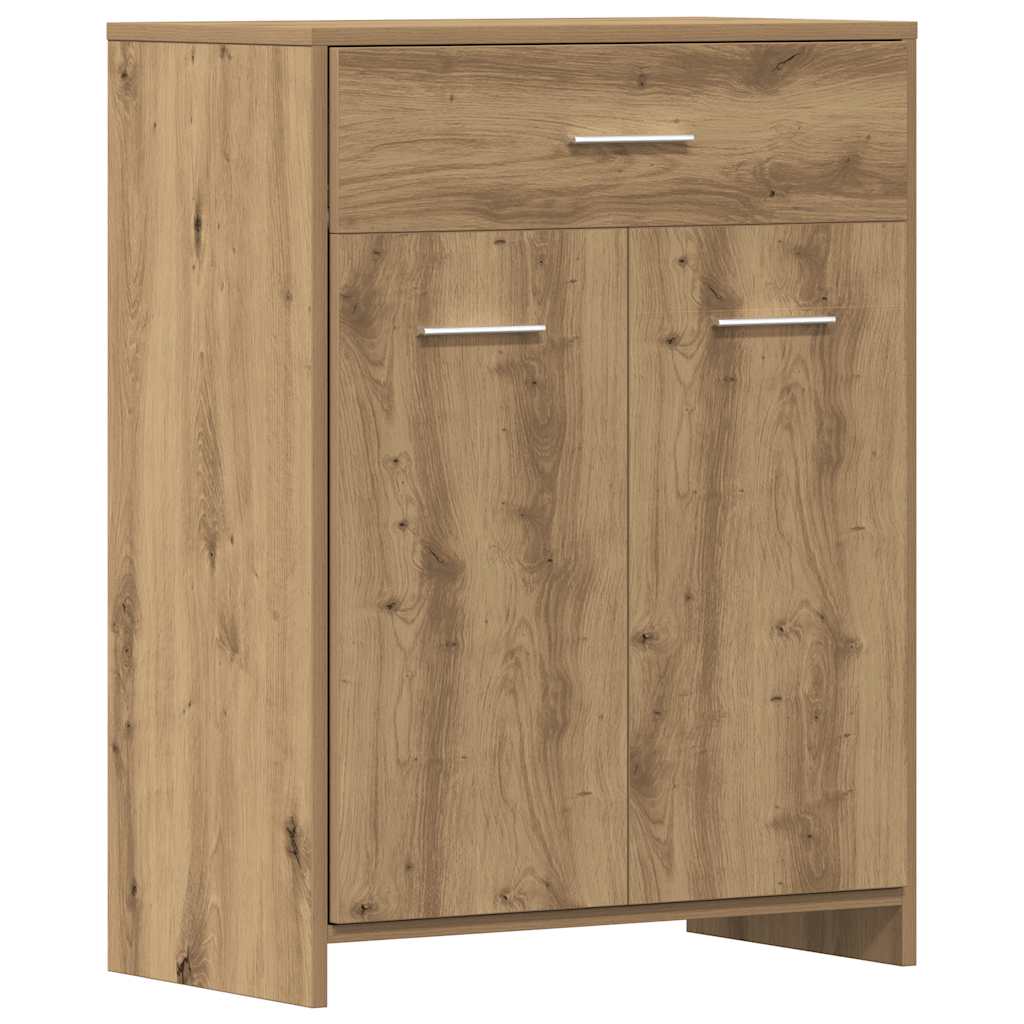 Set Mobili da Bagno 4 pz Rovere Artigianale Legno Multistrato