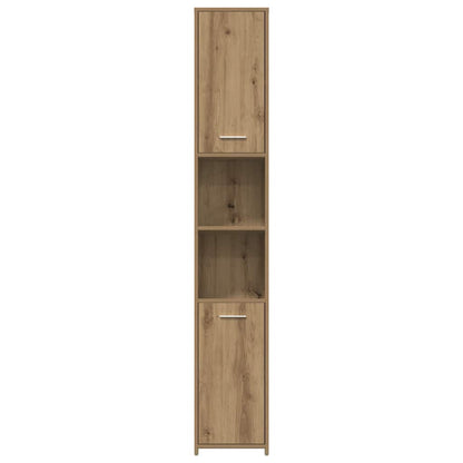 Set Mobili da Bagno 4 pz Rovere Artigianale Legno Multistrato