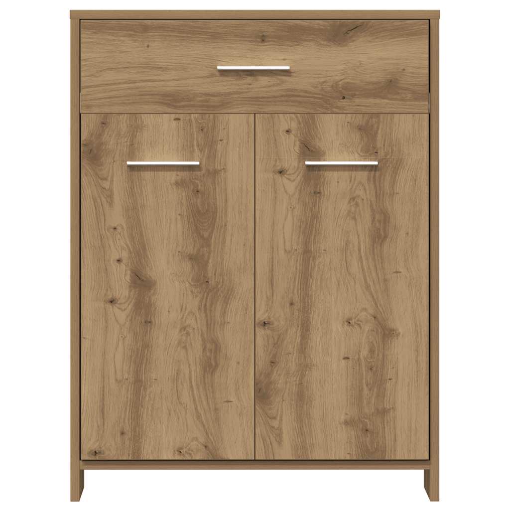 Set Mobili da Bagno 4 pz Rovere Artigianale Legno Multistrato | homemem39