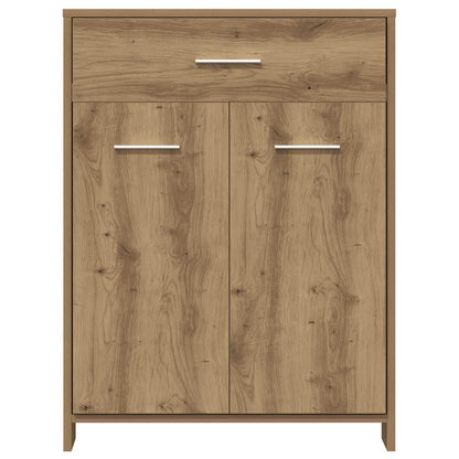Set Mobili da Bagno 4 pz Rovere Artigianale Legno Multistrato