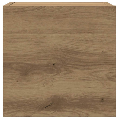 Set Mobile TV 8 pz Montato a Parete Rovere in Legno Multistrato - homemem39