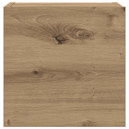 Set Mobile TV 8 pz Montato a Parete Rovere in Legno Multistrato - homemem39
