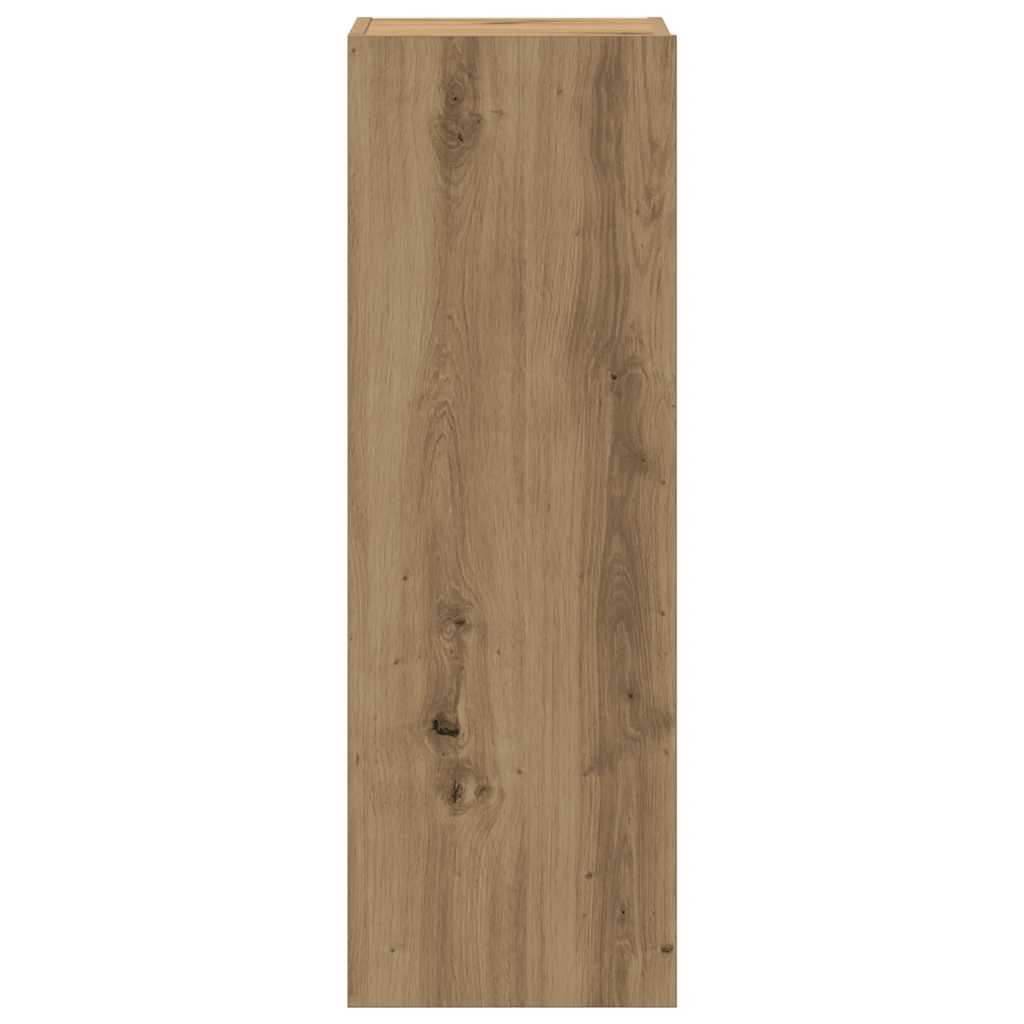Set Mobile TV 8 pz Montato a Parete Rovere in Legno Multistrato | homemem39