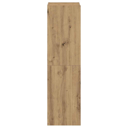 Mobili TV a Parete 3 pz rovere artigianale in legno multistrato