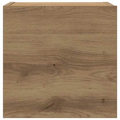 Mobili TV a Parete 3 pz Rovere Artigianale in Legno Multistrato - homemem39