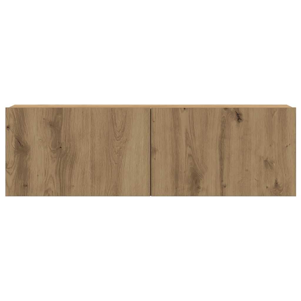 Mobili TV a Parete 6 pz Rovere Artigianale Legno Multistrato - homemem39