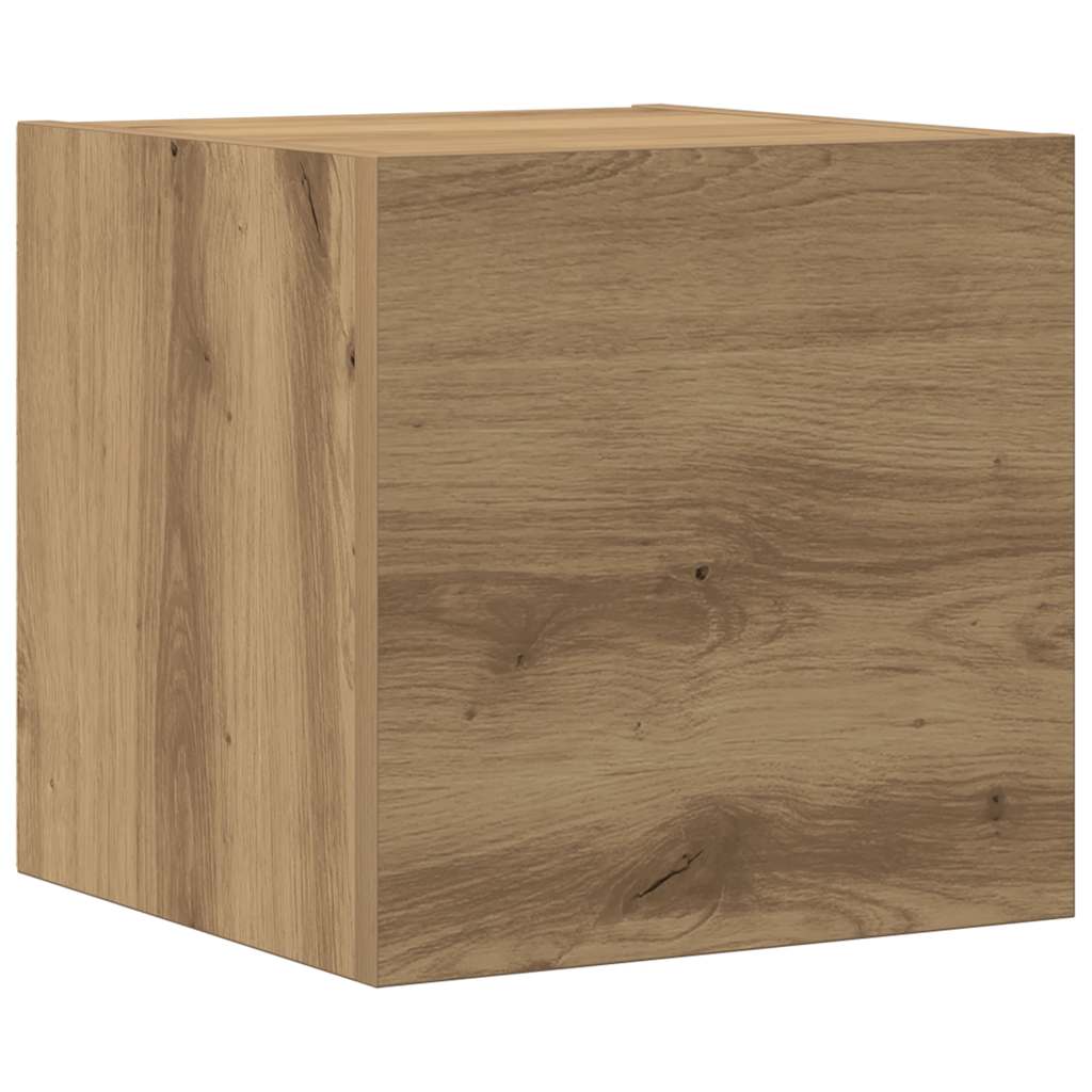 Mobili TV a Parete 6 pz Rovere Artigianale Legno Multistrato - homemem39