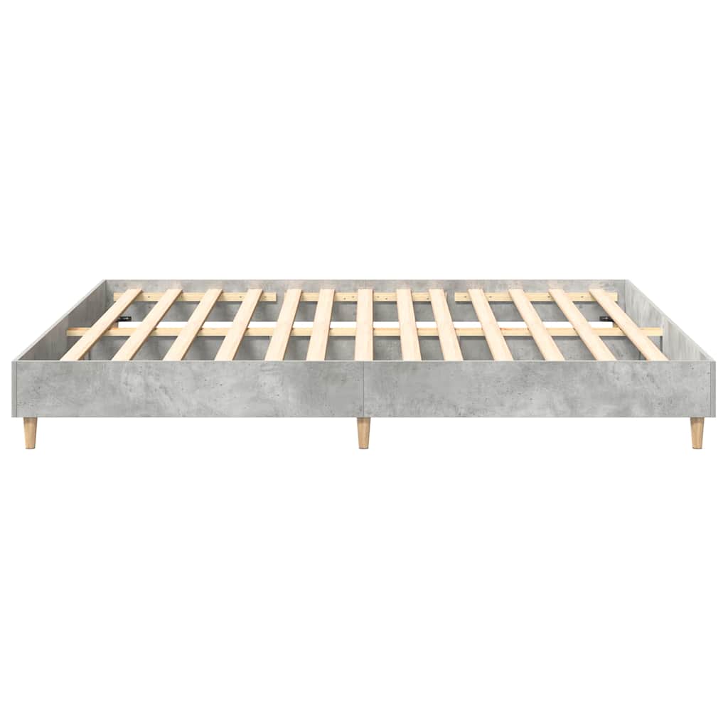 Giroletto senza Materasso Grigio Cemento 180x200 cm Truciolato