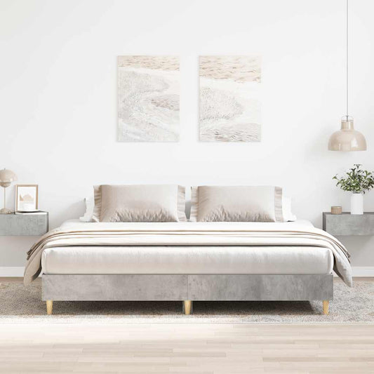 Giroletto senza Materasso Grigio Cemento 180x200 cm Truciolato