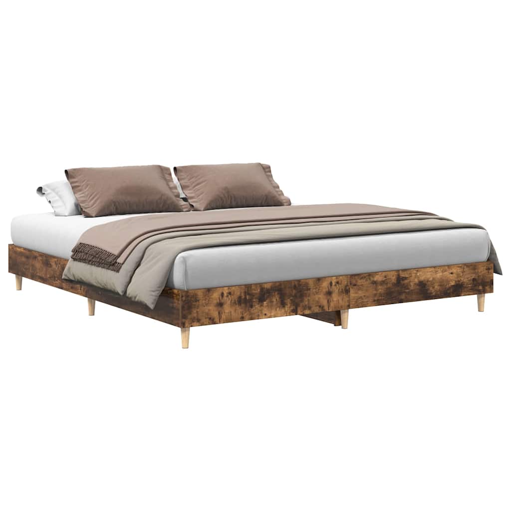 Giroletto senza Materasso Rovere Fumo 180x200 cm in Truciolato | homemem39