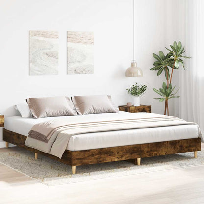 Giroletto senza Materasso Rovere Fumo 180x200 cm in Truciolato | homemem39
