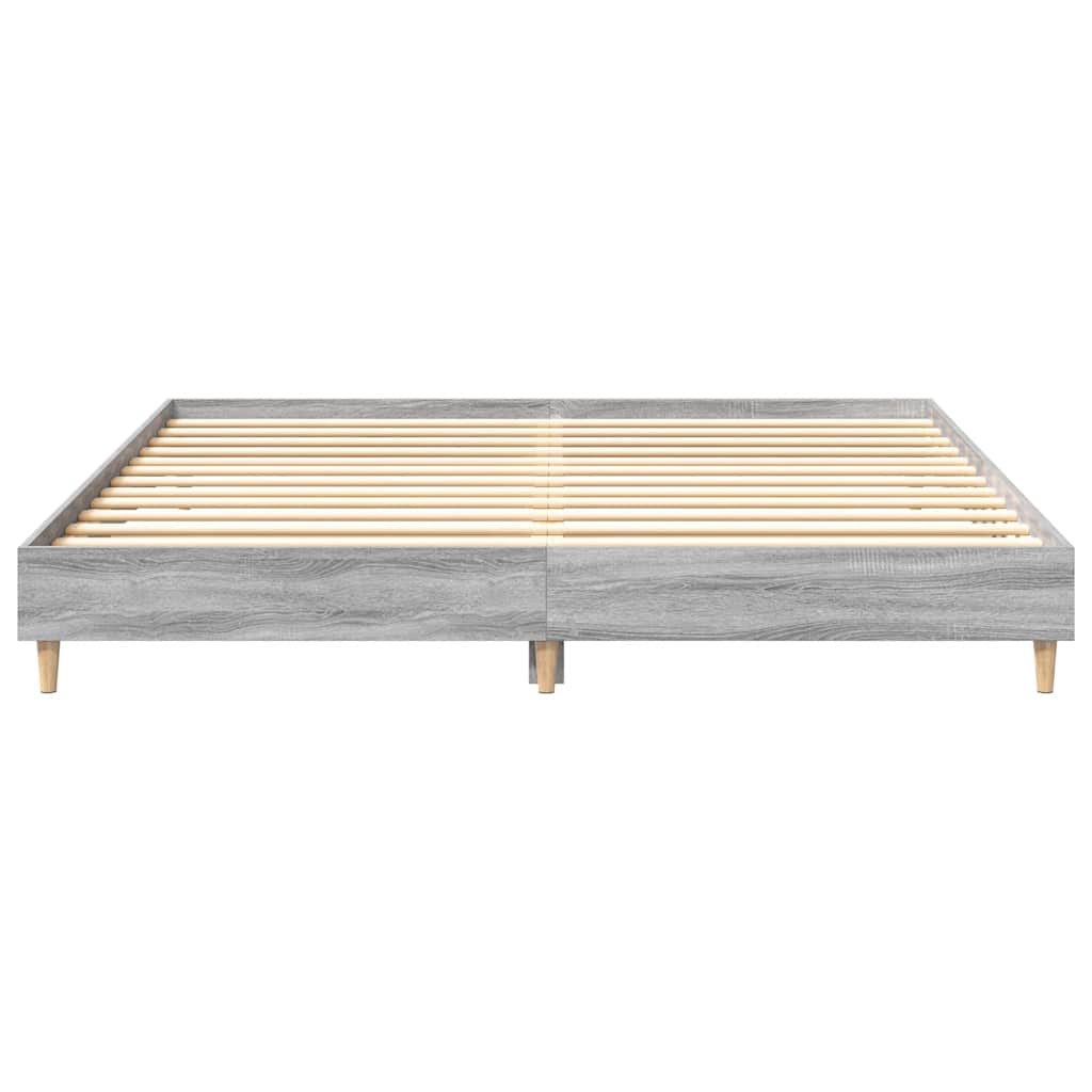 Giroletto senza Materasso Grigio Sonoma 180x200 cm Truciolato