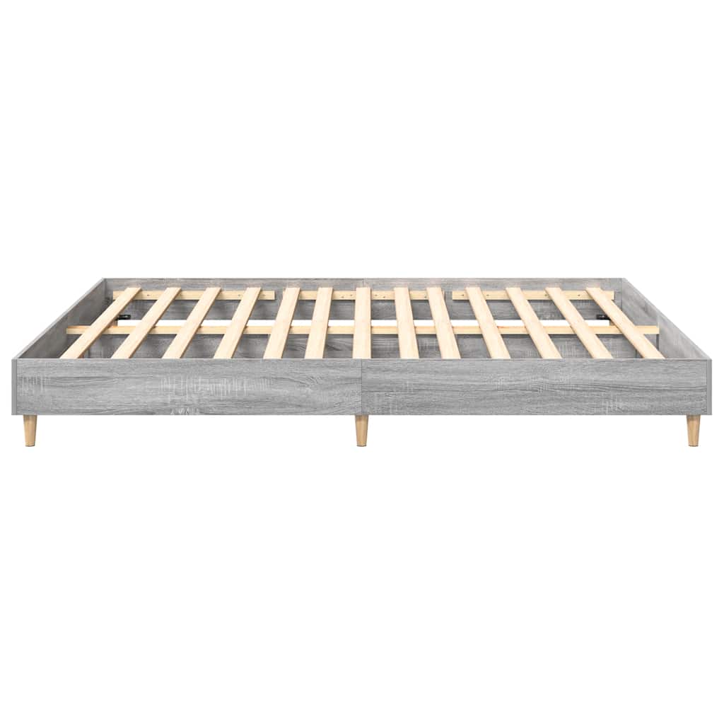 Giroletto senza Materasso Grigio Sonoma 180x200 cm Truciolato